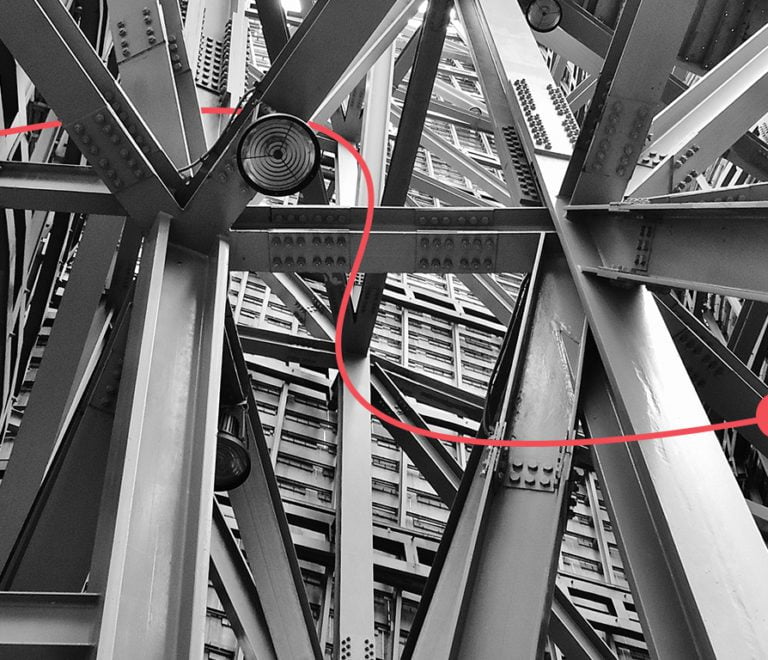 Rev-Trac Icon weaving through CSN steel